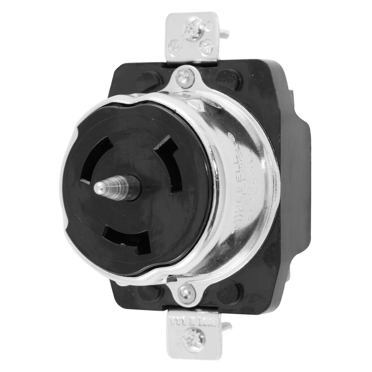 CS6369 Hubbell 50A Twist-Lock Receptacle 3P 4W 125/250Vac Bk