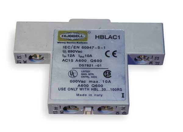 HBLAC1 Hubbell Disconnect Switches, Unfused Switch, Break after Main Break 100A