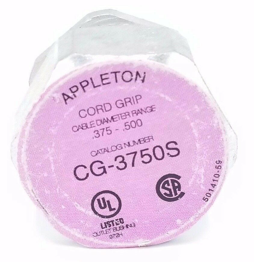 *Brand New* Appleton CG3750S  PURPLE LABEL, MACHINED STEEL **BOX OF 25 UNITS**